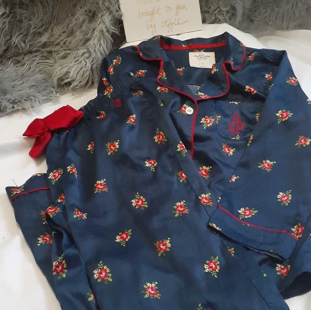 A&F Satin PJ Set